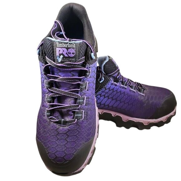 Timberland PRO Women's 9M Work Shoes Purple ESD Anti-Fatigue Slip Resistant NWOB - Picture 1 of 9